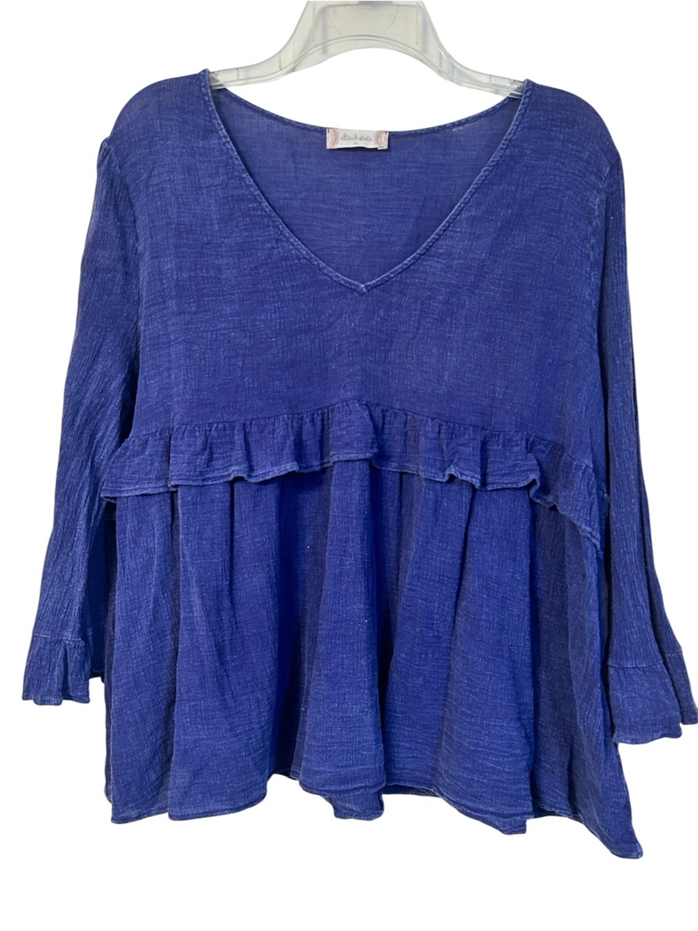 Altar’d State purple gauze peasant top, size XL